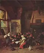 Cornelis Dusart, Escena de taberna