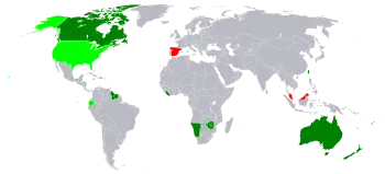      Países que usan el dólar estadounidense      Países que usan dólar      Países que antes usaban dólar o moneda de igual valor