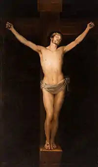 Cristo crucificado en la agonía, Felipe Abás, 1804