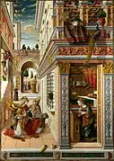 Anunciación de Ascoli, de Carlo Crivelli, 1486.