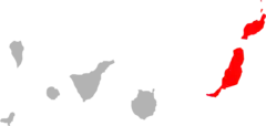 Distribución en las Islas Canarias