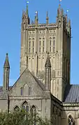 Torre del crucero de la catedral de Wells