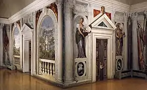 Frescos de la Villa Barbaro del Veronés, ca. 1560.