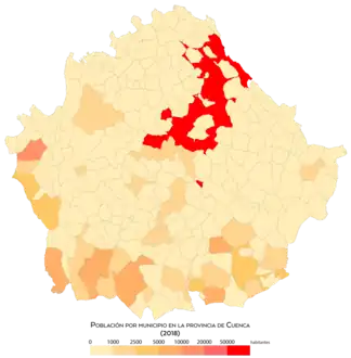 Población por municipio en 2018