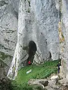 Entrada de la cueva.