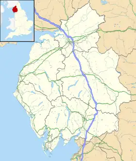 Cockermouth ubicada en Cumbria