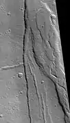 Cyane Fossae, foto por HiRISE