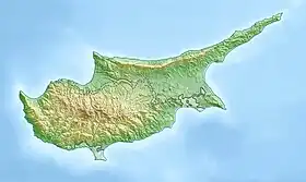 Troodos ubicada en Chipre