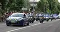 Motociclistas de la Gendarmerie Nationale.