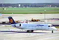 El avión involucrado en el accidente en octubre de 1995 mientras estaba en servicio con Lufthansa CityLine
