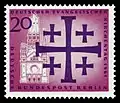 Briefmarke der Deutschen Bundespost Berlin (1961): Deutscher Evangelischer Kirchentag 1961 in Berlin