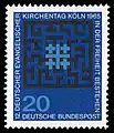 Briefmarke der Deutschen Bundespost (1965): Deutscher Evangelischer Kirchentag 1965 in Köln