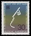 Briefmarke der Deutschen Bundespost (1973): Deutscher Evangelischer Kirchentag 1973 in Düsseldorf