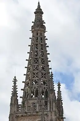 Aguja de una de las torres de la Catedral de Burgos, de Juan de Colonia.