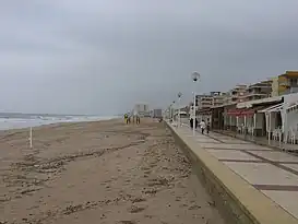 Vista de la playa de Daimús