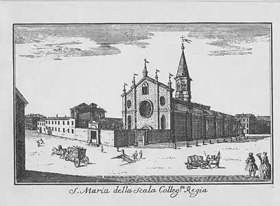 Marc'Antonio Dal Re, Santa Maria alla Scala, Incision de 1745