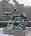 Heracles arquero, jardín de esculturas del Trammell Crow Center, Dallas, Texas
