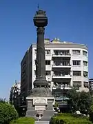 Columna monumental en Damasco.