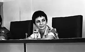 Jueza en corte militar, Israel 1969