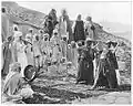 Mujeres de los Ouled Nail bailando.