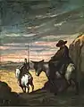 Don Quijote y Sancho Panza (1866-1868), Honoré Daumier.