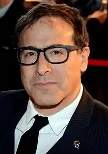 David O. Russell in Paris at the French premiere of "American Hustle".