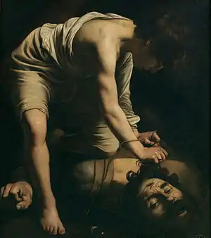 Caravaggio, David y Goliat, 1597-1600. Museo del Prado, Madrid