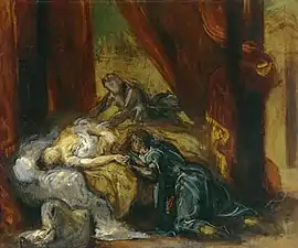 La muerte de Desdémona, 1858.
