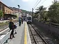 Llegada de un tren destino San Sebastián