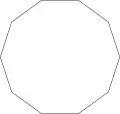 Polígono convexo, regular (equilátero y equiángulo).
