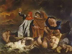 La barca de Dante, 1822, Louvre.