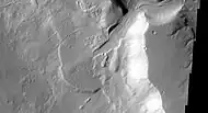 Delta en el cuadrángulo Ismenius Lacus, tomado por la cámara THEMIS.