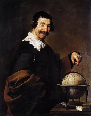 Demócrito, el filósofo que ríe, por Velázquez, ca. 1628.