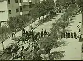 Manifestación judía contra el Libro Blanco, en Tel Aviv, 1939, de la colección de la Biblioteca Nacional de Israel.