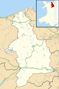 Llandegla ubicada en Denbighshire