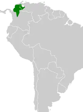 Distribución geográfica del trepatroncos barrado oriental.