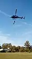 El G.O.E realizando Rápel desde un helicóptero Eurocopter AS350 Ecureuil.