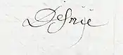 Firma de Désirée Clary