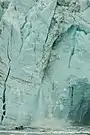 Desprendimiento en el glaciar Margerie.