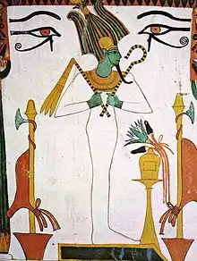 Los antiguos egipcios representaban a Osiris con piel verde, significando el renacer de la vegetación