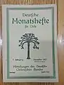 Edición de diciembre de 1927 del Boletín de la Liga Chileno-Alemana Deutsche Monatshefte für Chile