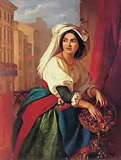 La chica del carnaval, 1840-45; Museo de Arte de Taganrog.