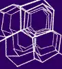 Un cristal de estructura diamante cúbica visto desde la dirección <110>, pudiendo apreciarse los canales iónicos hexagonales.