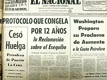 El Nacional 17 junio 1970: "Protocolo que congela por 12 años la Reclamación sobre el Esequibo"