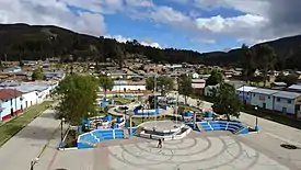 Plano de la ciudad de Rondos visto desde el edificio de la municipalidad.