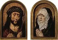 Díptico Ecce Homo y Mater Dolorosa, de Aelbrecht Bouts . C. 1491-1520