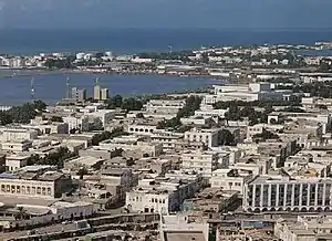 Vista aérea de Yibuti.