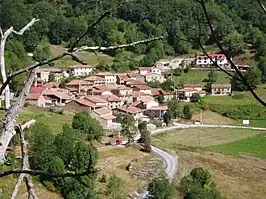 La localidad de Dobres (Vega de Liébana).