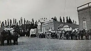 Calle en Dolavon hacia 1930.