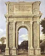 Arco de Traiano de Ancona (cuadro pintado por Domenichino)